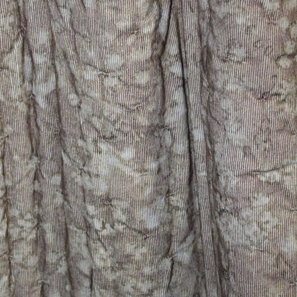 West Elm. AbstractHydrangea Printed Corduroy Quilt Brick. Sz. Half Queen.